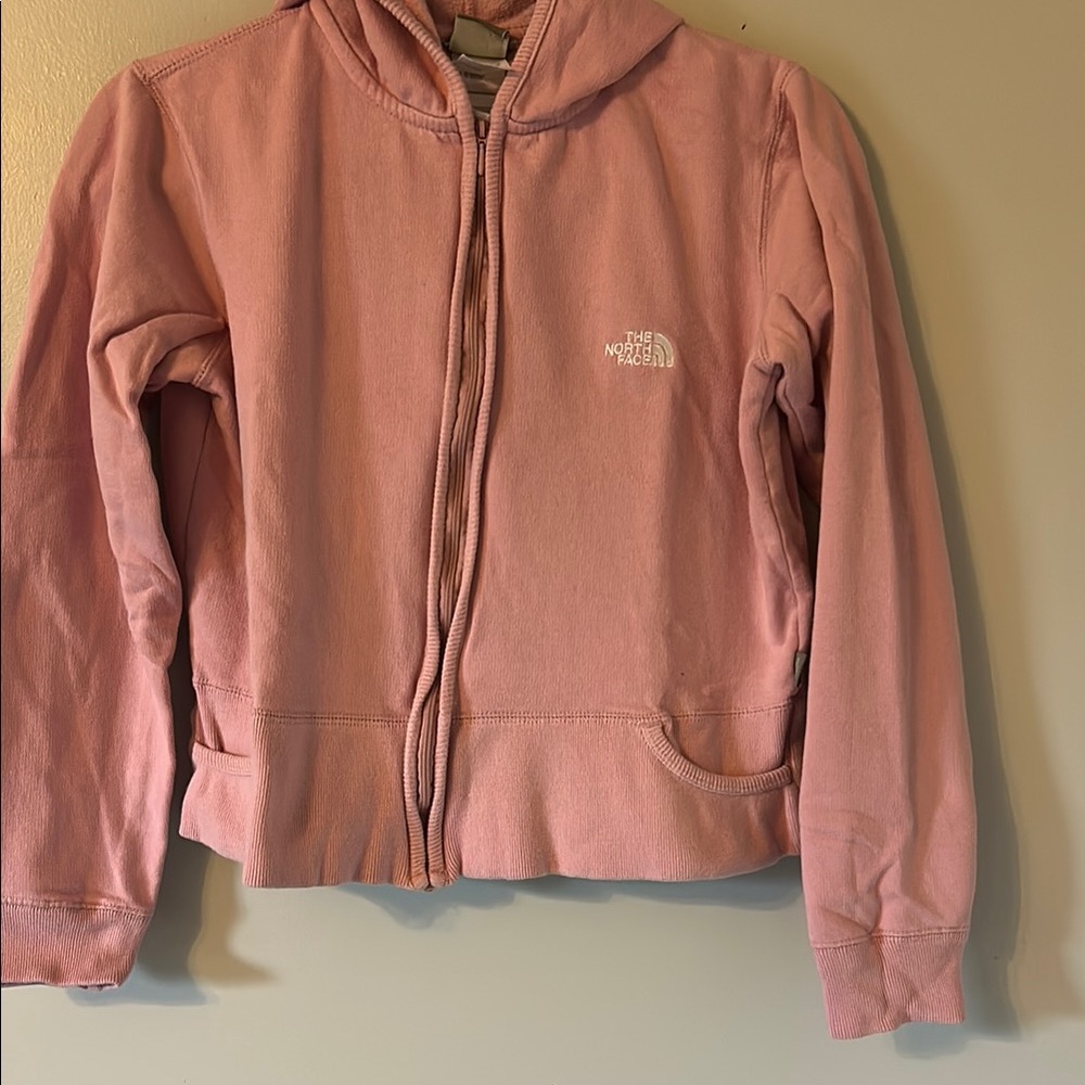 The North Face Light Pink Zip-Up Hoodie